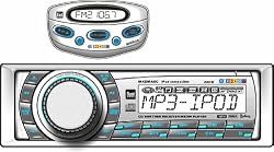 Dual MXDMA8030 In-Dash Marine AM/FM/CD/MP3/iPod/Aux Receiver with MWR30-Wired Remote Control