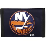 NHL New York Islanders Navy Blue Nylon Tri-Fold Wallet