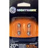 GE DE3175NH BP2 Nighthawk Automotive Replacement Bulbs, Pack of 2 by GE