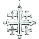 Sterling Silver Jerusalem Cross Charm