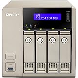 QNAP TVS-463-US 4-Bay AMD x86-based NAS, Quad Core 2.4GHz, 4GB RAM, 2 x 1GbE, 10G-ready (TVS-463-US)