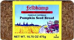 Feldkamp Pumpkin Seed Bread , 16.75-Ounce Vacuum Packs (Pack of 12)