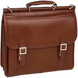 McKlein USA V Series Halsted Double Compartment Leather Laptop Case