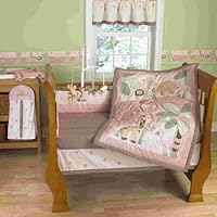 Step By Step Jungle Friends 4 Piece Crib Set, Pink