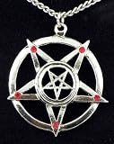 Inverted Pentagram Necklace Goth Black Metal Satan Evil