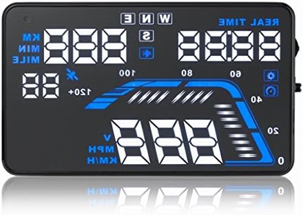 Miaoben Q7 5.5" Car HUD Head Up Display GPS Speed Warning System Fuel Consumption