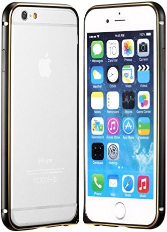 Generic Iphone 6 Plus Case, Iphone 6 Plus 5.5'' Protective Cover - High Quality Aluminum Metal Square Case - Shockproof/Anti-Scratches (Black)