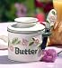 Kitchen & Housewares : L Tremain BBHPT2 Butter Bell Crock - Handpainted Raised Floral with Floral Spreader