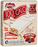 Glenny's 100 Calories Slim-1, Very Berry Blast,  5-Count Snack Bars (Pack of 6)