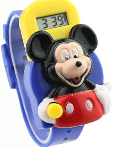 Blue Mickey Mouse Shape Digital Watches for Boys
