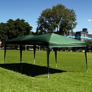 10 x 20 EZ POP UP GREEN Canopy New Gazebo NO Sidewalls by 