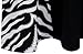 Angel-fashions Women's One Shoulder Zebra Gemstones Splicing Evening Dress