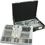 Best Quality 72Pc Gold Flatware By Sterlingcraft® 72pc High-Quality, Heavy-Gauge Stainless Steel Flatware and Hostess Set with 24K Gold-Plated Trim