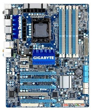 GIGABYTE マザーボード ATX LGA1366 Intel X58 + ICH10R DDR3 PCI-Ex16 PCI-Ex8 PCI S-ATA PATA USB3.0 USB2.0 IEEE1394a GbE GA-X58A-UD3R REV2