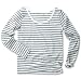 DALUC DL018 ベーシックシンボーダーロングスリーブTシャツ4.3oz(M～L)
