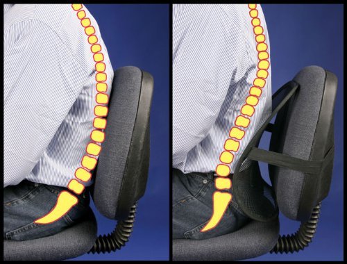 valentine Unique Imports Set of 2 PosturePro Mesh Office Chair & Car Seat Lumbar Back SupportB00AEYPZCU