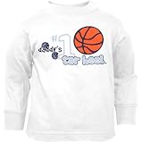 North Carolina Tar Heels White Toddler Daddy's Little Tar Heel Long Sleeve T-shirt