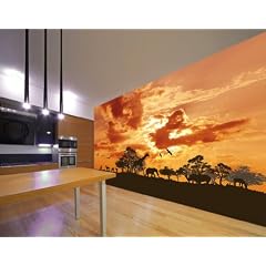 Fototapete Safari - Gr��e 400 x 280 cm, 8-teilig