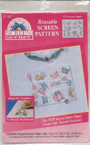 Sewing Sampler - Reusable Screen Pattern - Plaid #37713