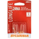 Sylvania 24NA LL BP Natural Amber Long Life Auxiliary Lamp, Pack of 2 by Sylvania