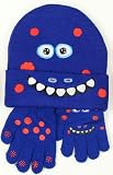 Polar Wear Toddler Boys Monster Hat and Gloves Set