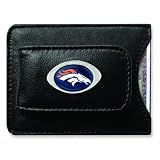 NFL Denver Broncos Leather Money Clip & Card Holder