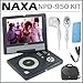 Naxa NPD-950 9-Inch TFT LCD Swivel Screen DVD Player + Accessory Kit