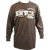 Brand New Mens Enyce Long Sleeve Brown Jersey