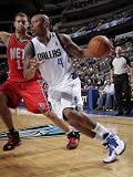 New Jersey Nets v Dallas Mavericks: Caron Butler and Brook Lopez Photographic Poster Print by Glenn James, 9x12
