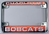 Charlotte Bobcats Chrome Motorcycle License Plate Frame
