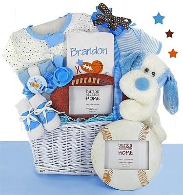 Classic All Star Baby Gift Basket - Boy