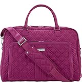 UPC 886003326602 product image for Vera Bradley Weekender Satchel - Solid (Plum) | upcitemdb.com
