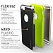 Caseology Sleek Armor for iPhone 6S Plus Case (2015) / iPhone 6 Plus Case (2014) - Slim Fit Armor - Black/Lime
