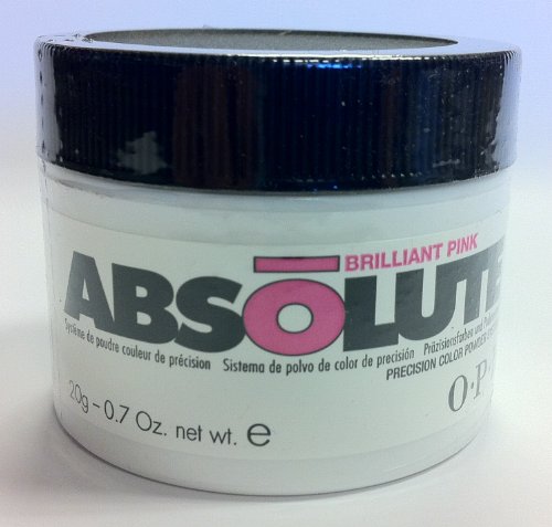 OPI Absolute Acrylic Nail Powder, Brilliant Pink, 0.7 Ounce