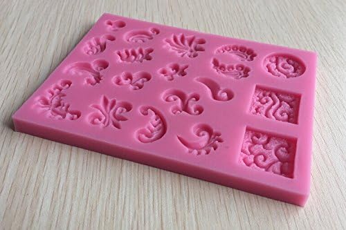 HSE Beautiful Flower And Leaf Shape Silicone 3D Fondant Cake Lace Mold For Cake Decrating