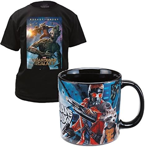 Marvel Guardians Of The Galaxy Lovers Ceramic Mug and T-Shirt Gift Set LG