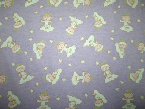 Picture of Cozy SheetWorld Fitted Pack N Play (Graco Square Playard) Sheet - Angels Lavender - Made In USA PP3636-F156 (Playard Bedding)