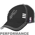 adidas San Antonio Spurs Black Official Draft Day Performance Stretch Fit Hat