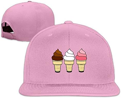 Ice Cream Cones Flat Baseball Hat Unisex