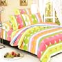 Blancho Bedding - [Colorful Days] 100% Cotton 4PC Comforter Cover/Duvet Cover Combo (King Size)