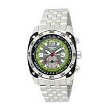 Torgoen Swiss Men's T07203 Pilot Computer Dual-Time Zone Stainless Steel Watch