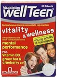 Vitabiotics Wellteen Vitality And Wellness 30 Tablets - Expires March 2018