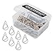 250 Pieces Silver Premium Cute Paper Clips, Smooth Stainless Steel Drop-Shaped PaperClips for Office Supplies Wedding Women Girls Kids Students (1 inch / 25 mm)