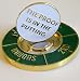 Starter Coin with golf ball marker engraved with putter phrase: THE PROOF IS IN THE PUTTING.