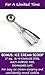 Pizza Cutter Ice Cream Scoop Set / Stainless Steel Wheel with Soft Grip Handle / 2 1/2-inch Cookie Scoop and Ebook 