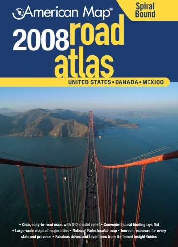 City Travel Guides Discounted  Books : American Map 2008 United States Road Atlas: United States, Canada, Mexico