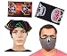 Sushito Stylish Gray Half Face Mask Combo Headwrap For Men RS.340.00
