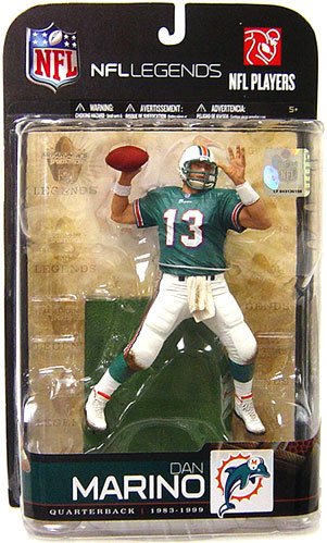 McFarlane Toys NFL Sports Picks Legends Series 5 Action Figure Dan Marino (Miami Dolphins) Aqua Jersey