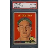 1958 Topps 70 Al Kaline Yellow Name PSA NM-MT 8