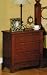Nightstand Contemporary Style in Brown Finish